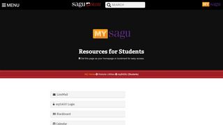 
                            7. mySAGU (Students) - American Indian College - Aic Login Portal