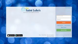 
                            6. mySaintLukes - Login Page - Saint Luke's Health System - Slhs Mychart Login