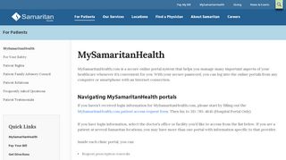 
                            2. MySamaritanHealth - Samaritan Medical Center - Samaritan Medical Center Employee Portal