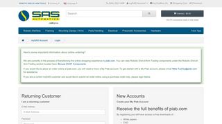 
                            7. mySAS Account Login - piParts Robotic Gripping Components - Mysas Portal