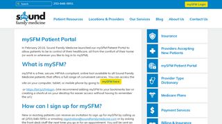 
                            1. mySFM Patient Portal – Sound Family Medicine - Mysfm Portal