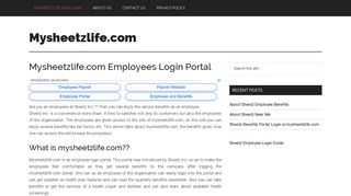 Mysheetzlife.com Employees Login Portal – Mysheetzlife ...