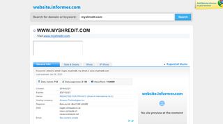 
                            8. myshredit.com at Website Informer. Visit Myshredit. - Myshredit Com Customer Portal