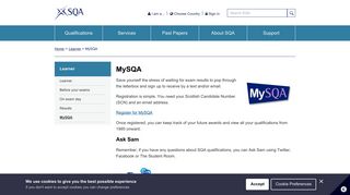 
                            2. MySQA - SQA - My Sqa Portal