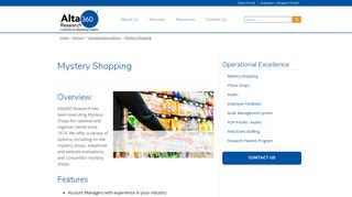 
                            4. Mystery Shopping - Alta360 Research, Inc. - Alta 360 Client Portal