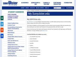 My.Sunyulster.edu - SUNY Ulster