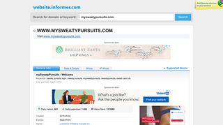 
                            2. mysweatypursuits.com at WI. mySweatyPursuits - Welcome - Mysweatypursuits Portal