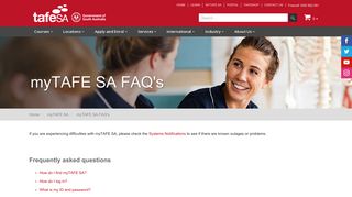 
                            5. myTAFE SA FAQ's - TAFE SA - Tafe Sa Email Portal