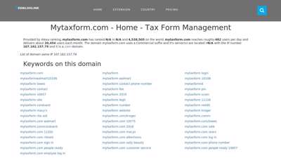 mytaxform.com - Home - Tax Form Management