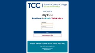 
                            4. myTCC - Tarrant County College - Webadvisor Tccd Login