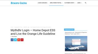 
Mythdhr Login – Home Depot ESS and Live the Orange Life
