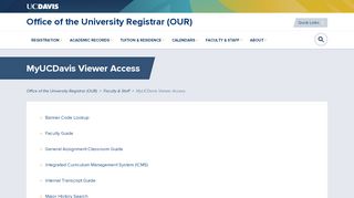 
                            8. MyUCDavis Viewer Access | Office of the University Registrar ... - My Degree Uc Davis Portal