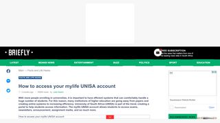 
                            7. MyUNISA: How to access your mylife UNISA account online - Mylife Email Portal