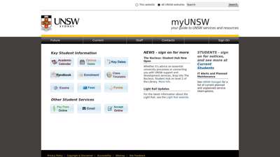 myUNSW - University of New South Wales