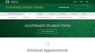 
                            1. myUOHealth | University Health Center - Eugene - My Uo Health Student Portal