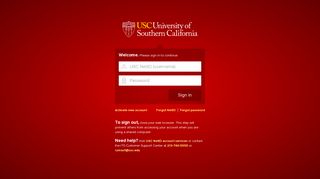 
                            3. myUSC - University of Southern California - Usc Aerion Login