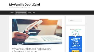 
                            3. MyVanillaDebitCard Application, Activation & Benefits ... - Www Myvanilladebitcard Com Login