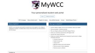 
                            5. MyWCC - Mywccc Portal Portal
