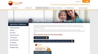 
N​BCOT®'s OTR® Exam - TherapyEd  
