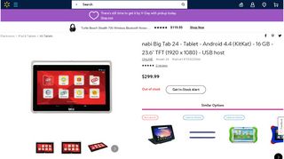 
                            8. nabi Big Tab 24 - Tablet - Android 4.4 (KitKat) - 16 GB - 23.6 ... - Club Nabi Sign In