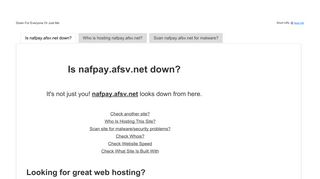 
                            6. nafpay.afsv.net down? Current problems and status. - Nafpay My Money Login