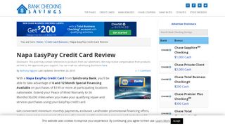 
                            1. Napa EasyPay Credit Card Review - Bank Checking Savings - Napa Easy Pay Credit Card Portal