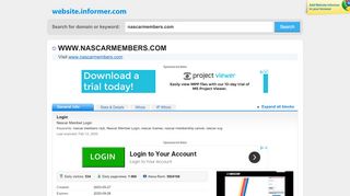 
                            6. nascarmembers.com at Website Informer. Login. Visit ... - Nascar Members Portal