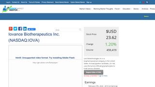 
                            7. NASDAQ:IOVA Iovance Biotherapeutics Inc. - Stockmarketmentor Members Portal