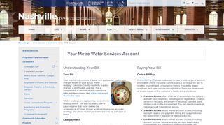 
                            4. Nashville > Water Services > Customers > Your MWS Account - Metro Water Services Portal