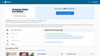 
                            3. National Life Group (LSW) | Pay Your Bill Online | doxo.com - Lsw Agent Portal