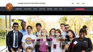 
                            2. National Society of High School Scholars: NSHSS - Nshss Member Portal