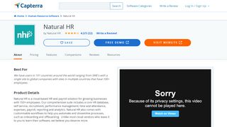 
                            6. Natural HR Reviews and Pricing - 2020 - Capterra - Natural Hr Portal