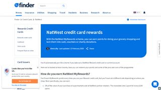 
                            8. NatWest credit card rewards: Best cards to earn points | Finder ... - Natwest Yourpoints World Mastercard Portal