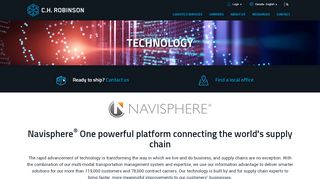 
Navisphere Global Supply Chain Technology | C.H. Robinson ...  
