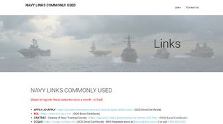 
                            4. Navy Links commonly used - Fltmps Cac Portal