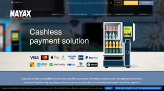 
                            2. Nayax - Cashless Payment Solutions - My Nayax Login