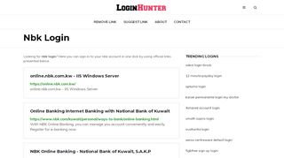 
                            8. Nbk Login — One Click Access - loginhunter.com - Https Gm1 Geolearning Com Geonext Ndwsi Login Geo