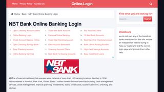 
                            1. NBT Bank Online Banking Login | Sign In Page - Nbt Website Portal