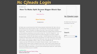 Nc Cjleads Login - Cjleads Portal