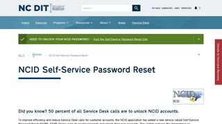 
                            3. NC IT: NCID Self-Service Password Reset - Ncaware Login