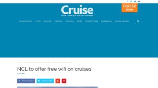 
                            8. NCL to offer free wifi on cruises - Cruise International - Ncl Crew Internet Portal