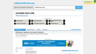 
                            5. ncr4me.ncr.com at WI. NCR Intranet - Experience a new world ... - Ncr4me Login