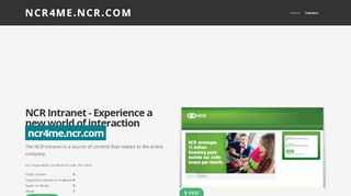 
                            7. ncr4me.ncr.com NCR Intranet - Experience a new world of ... - Ncr4me Login