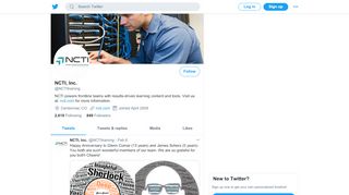 
NCTI, Inc. (@NCTItraining) | Twitter  
