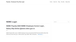 
                            7. NDMC Login | Payslip - Employee Pay Slip Online Login - Ndmc Employee Payslip Portal