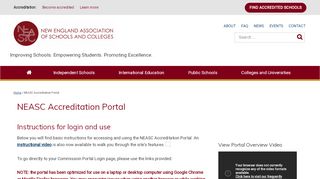 
                            1. NEASC Accreditation Portal | NEASC | New England Association of ... - Neasc Portal