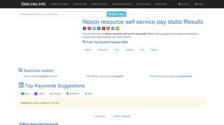
                            8. Nesco resource self service pay stubs Results For Websites ... - Self Portal Login Nesco