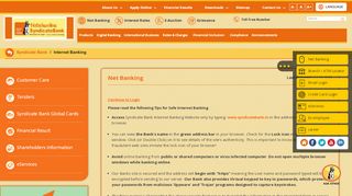 
                            7. Net Banking | Syndicate Bank - Psb Online Net Banking Portal