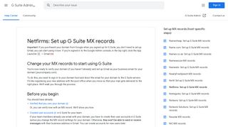 
                            3. Netfirms: Set up G Suite MX records - G Suite Admin Help - Netfirms Sign In