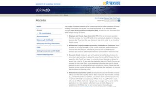 
                            8. NetID: Access - University of California Riverside - Ucr Netid Portal